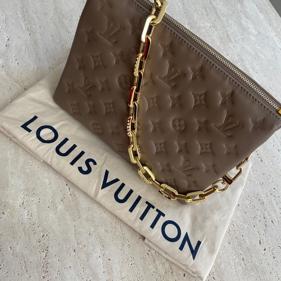 Louis Vuitton Handbags - Louis Vuitton Coussin PM Taupe with Gold Chain